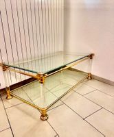 REGENCY Beistelltisch aus Akryllglas&Messing aus den 1970er