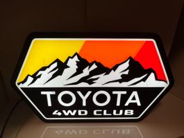 Lightbox Enseigne lumineuse Toyota, logo vintage