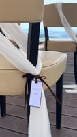 Stuhl Deko für Hochzeit Stuhlschleifen Tüll Weiss 50 Stk