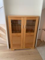Vitrine / Highboard Massivholz, 2-türig