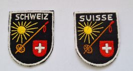 Lot2  Suisse Stoff Wappen Aufnäher Badge St.Gallen Stickerei