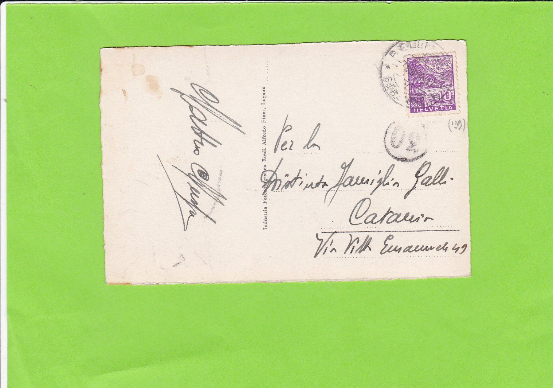 Cartoline postali: Lugano-Panorama – Usato da St. Peterzell venduto da neckertal 1