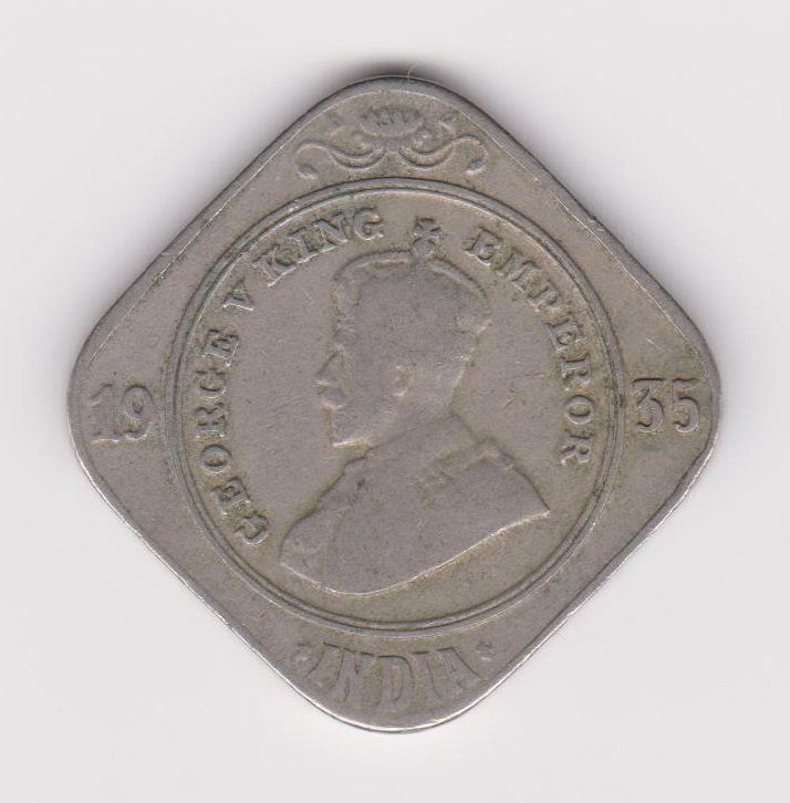 Tutti le monete: India British 2 Annas 1935 George V – Usato da WilSG venduto da Wil10