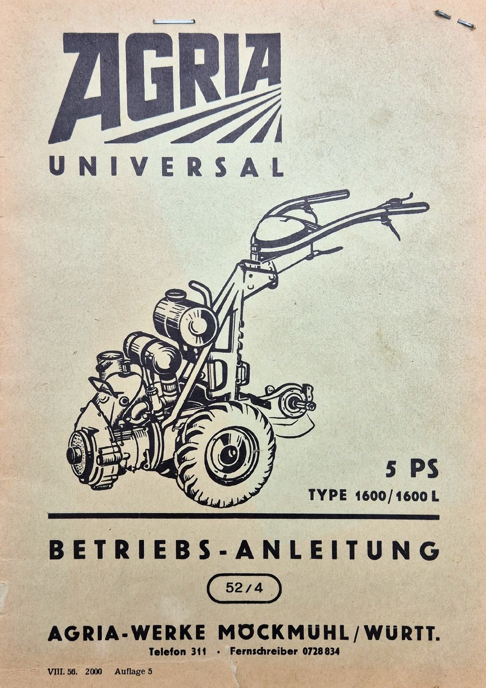 Agria Traktoren: Agria Universal Typ 1600 mit 3 Seiten Kipper  – Gebraucht aus Dürrenäsch von Noeliboeli 8