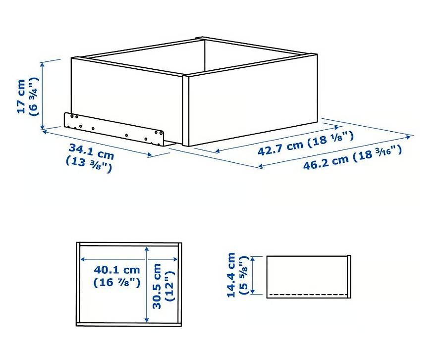 Schränke: Ikea KOMPLEMENT Schublade, weiss, 50x35 cm – Gebraucht aus Jona von Songuel_ 1