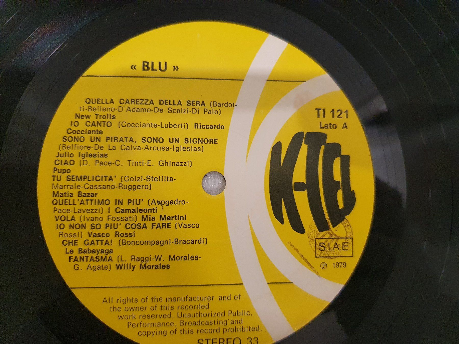 Dischi in vinile: Blu - 20 Successi 20 – Usato da Uster venduto da Vinyl-Leidenschaft 3
