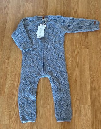 Name It Merino Woll-Overall blau 92 neu mit Etikett