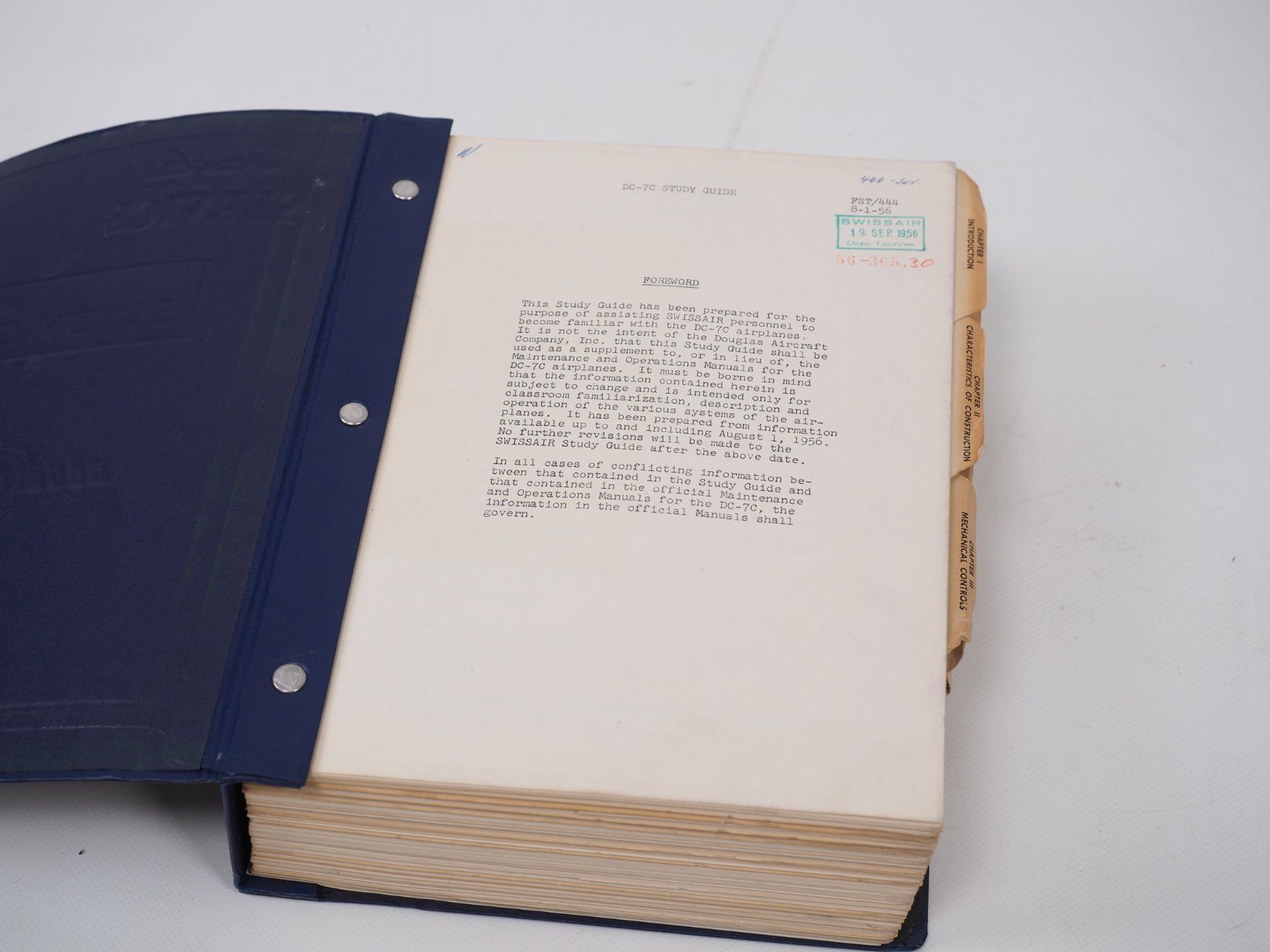 Libri: DOUGLAS AIRCRAFT DC 7C Study Guide (19625) – Usato da Zürich venduto da fundsachenverkauf 1