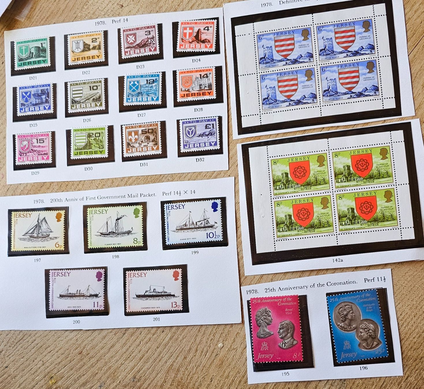Tutti i francobolli: UK - JERSEY stamps MNH ** 1978 – Nuovo (secondo la descrizione) da Les Valettes venduto da Nuba1