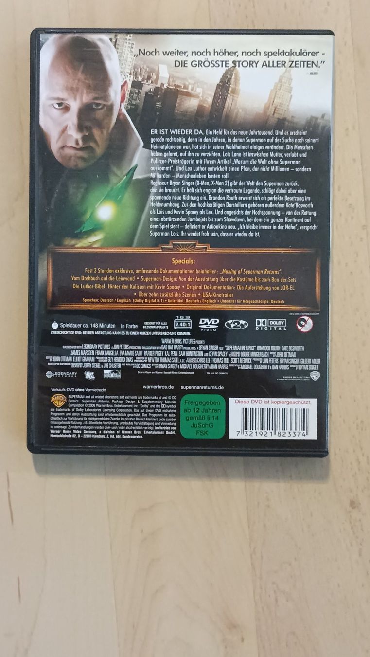 Tutti i DVDs: Superman Returns DVD – Usato da Embrach venduto da S24ch 1