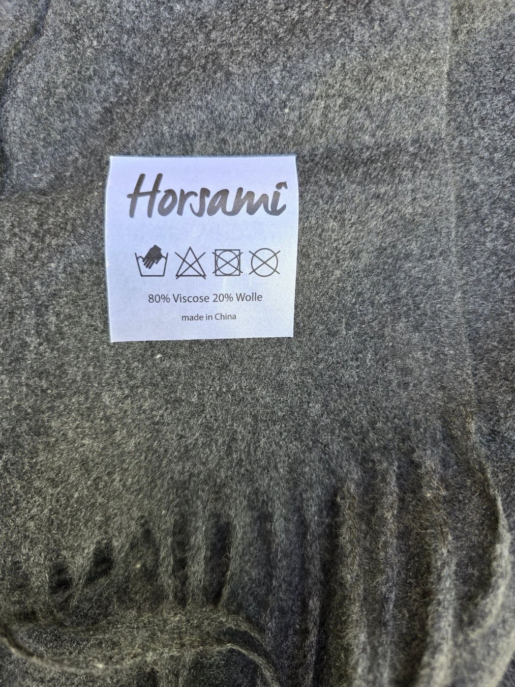 Foulard & Sciarpe: Kleidung: Schal Horsami anthrazit – Nuovo (secondo la descrizione) da Romanshorn venduto da Rachacha 2