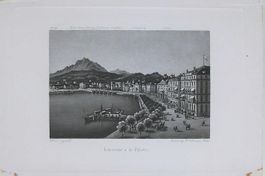 Luzern Pilatus Aquatinta von Dikenmann