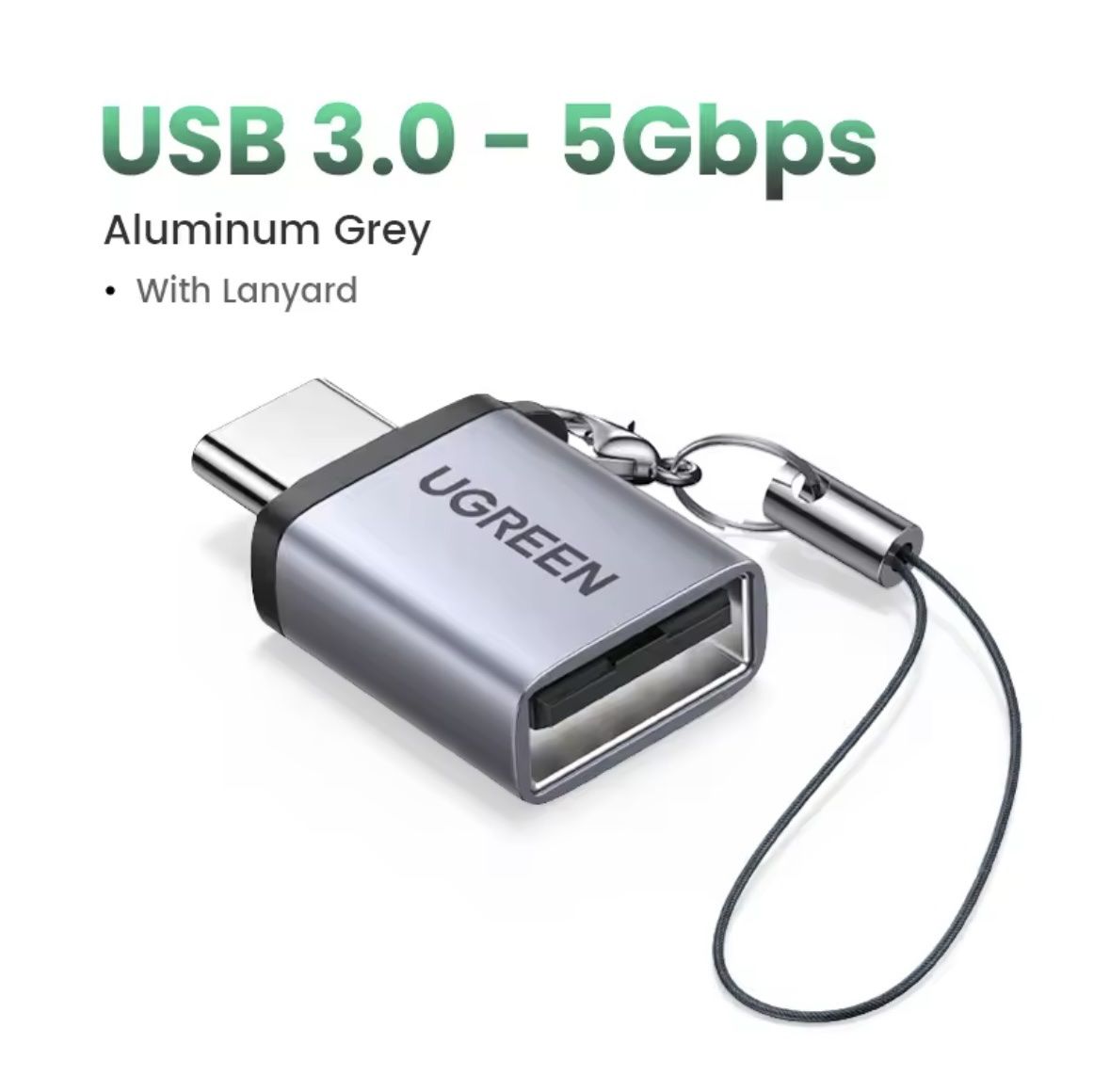 Ugreen Unità & Adattatore: USB C - USB 3.0 Adapter – Nuovo e nell'imballaggio originale da Luzern venduto da MusikElektronikShop