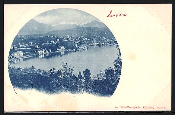 Ansichtskarten: AK Lugano, Panorama – Gebraucht aus Berlin von bartko-reher