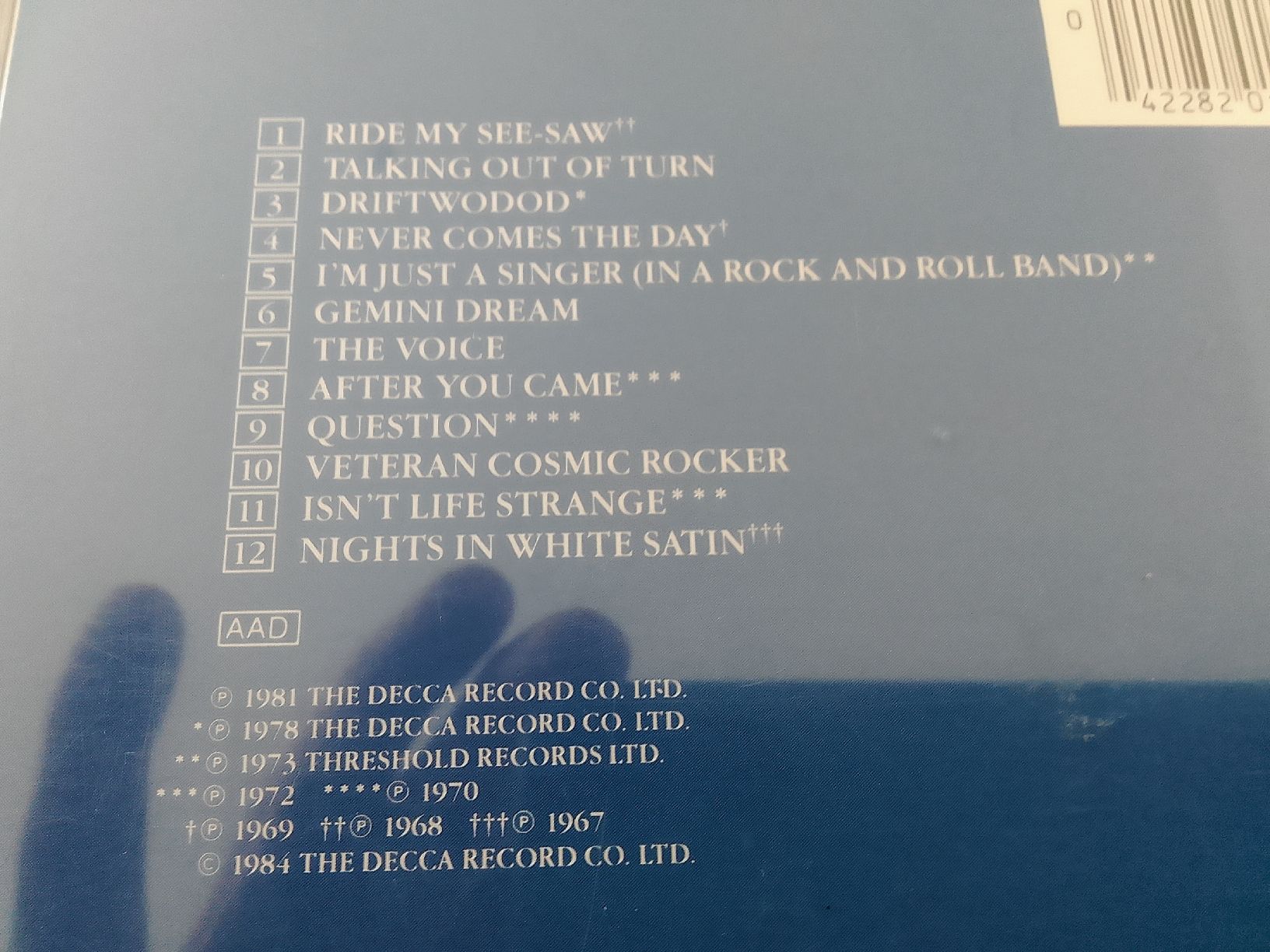 CD: The Moody Blues – Usato da Liebefeld venduto da CD-Urs 1