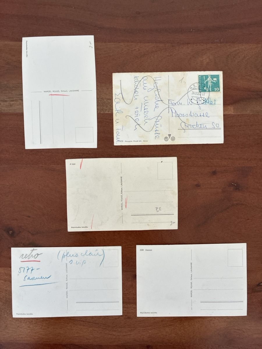 Cartoline postali: 10 Ansichtskarten Schweiz von Saanen BE – Usato da Oftringen venduto da Cla.vD.74 3