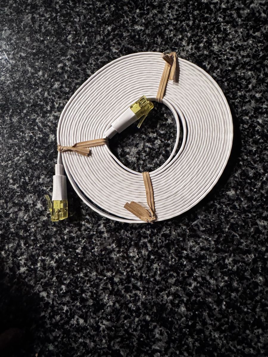 Cavi: Weisses LAN Kabel, Ethernetkabel, Cat.6 – Nuovo (secondo la descrizione) da Grüsch venduto da Andrzej06