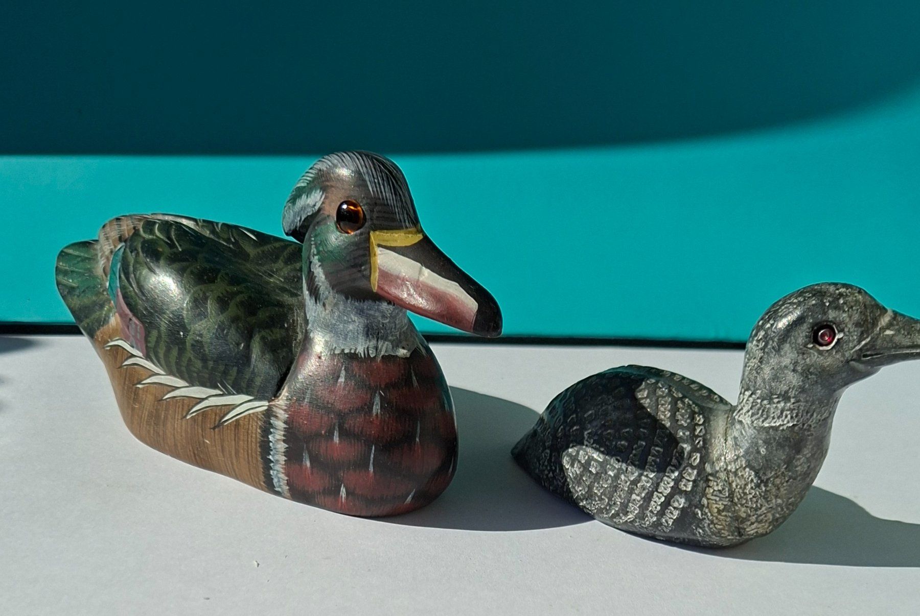 Statuette: 2 Stein Enten Figuren – Usato da Opfikon venduto da Diversamente 3