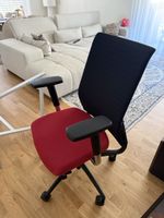Wagner Bürostuhl rot/schwarz mit Rollen guter Zustand