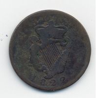 Irland Halfpenny 1822 KM#150