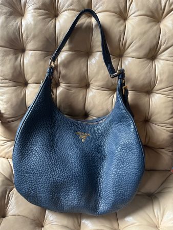 PRADA Handtasche Leder marine