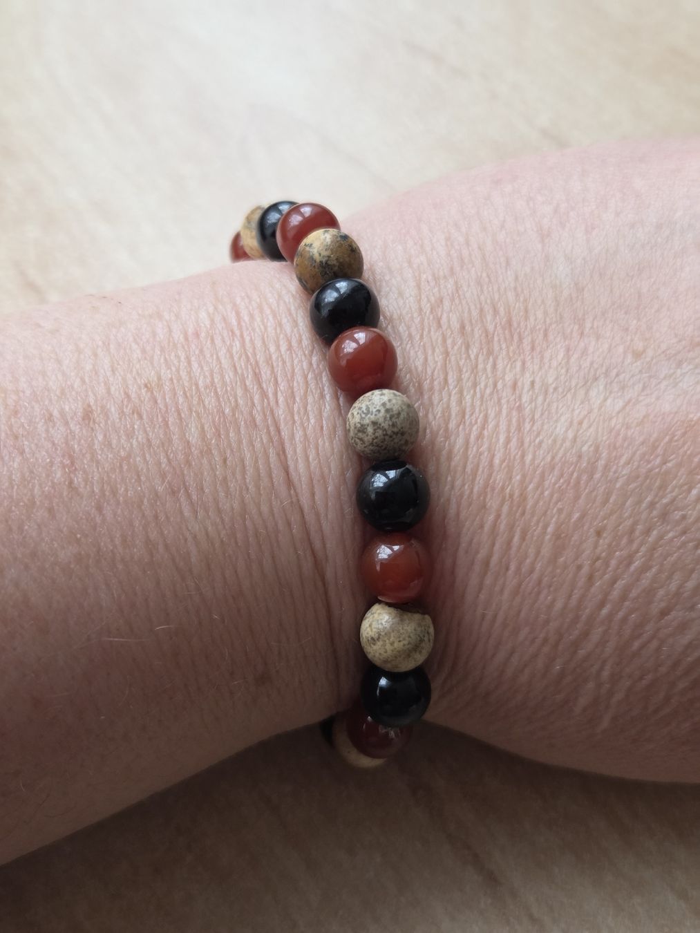 Bracciali & Braccialetti: Gemischtes Naturstein Elastarmband 19cm Neu  – Nuovo (secondo la descrizione) da Winterthur venduto da katzen07 2