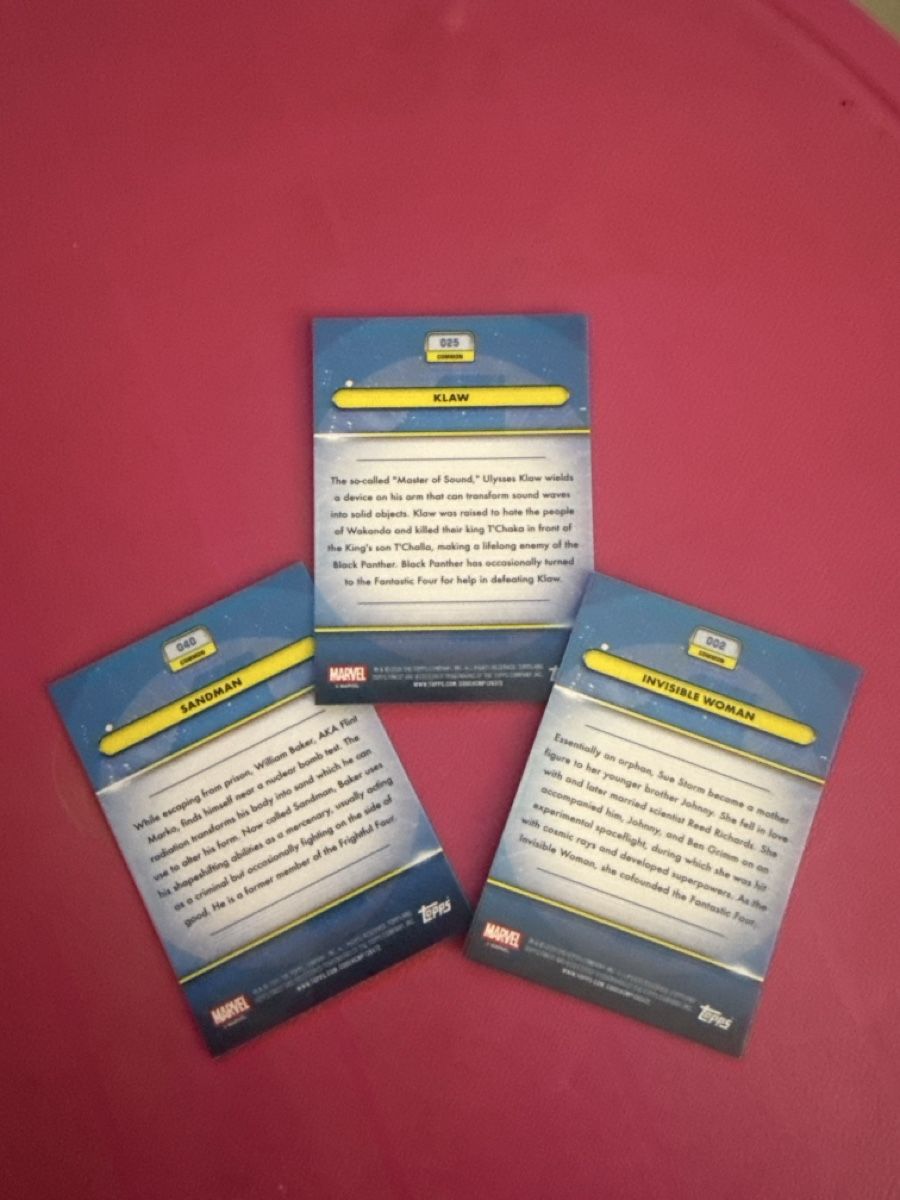 Topps Carte collezionabili: 3 cartes topps finest marvel – Nuovo (secondo la descrizione) da La Chaux-de-Fonds venduto da Chacha99 1