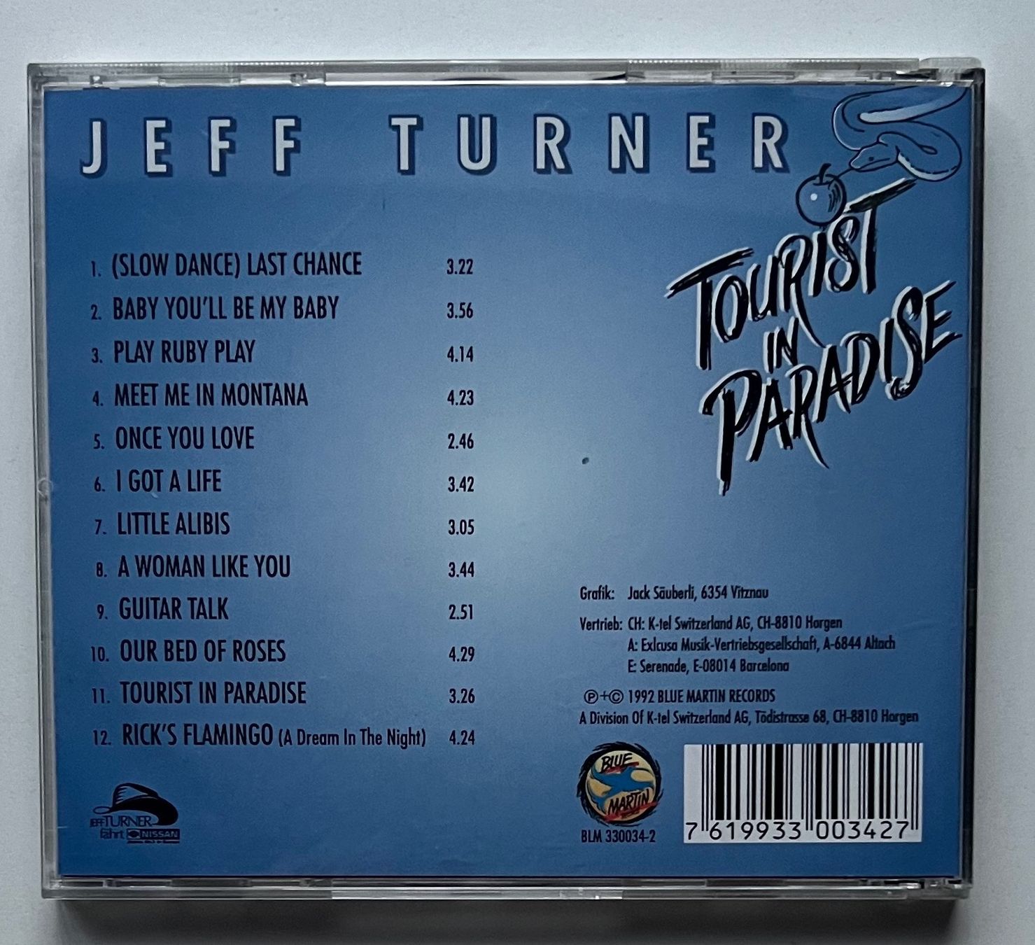 CD: Jeff Turner / Tourist in Paradise – Usato da Näfels venduto da rottabi 1