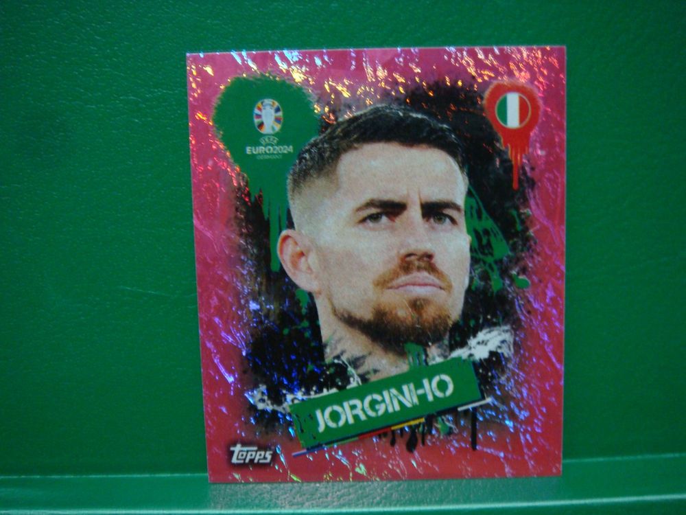 Autocollant Topps Euro 2024 Gnonto – ITA PTW Green Parallel – Italie – Super Rare