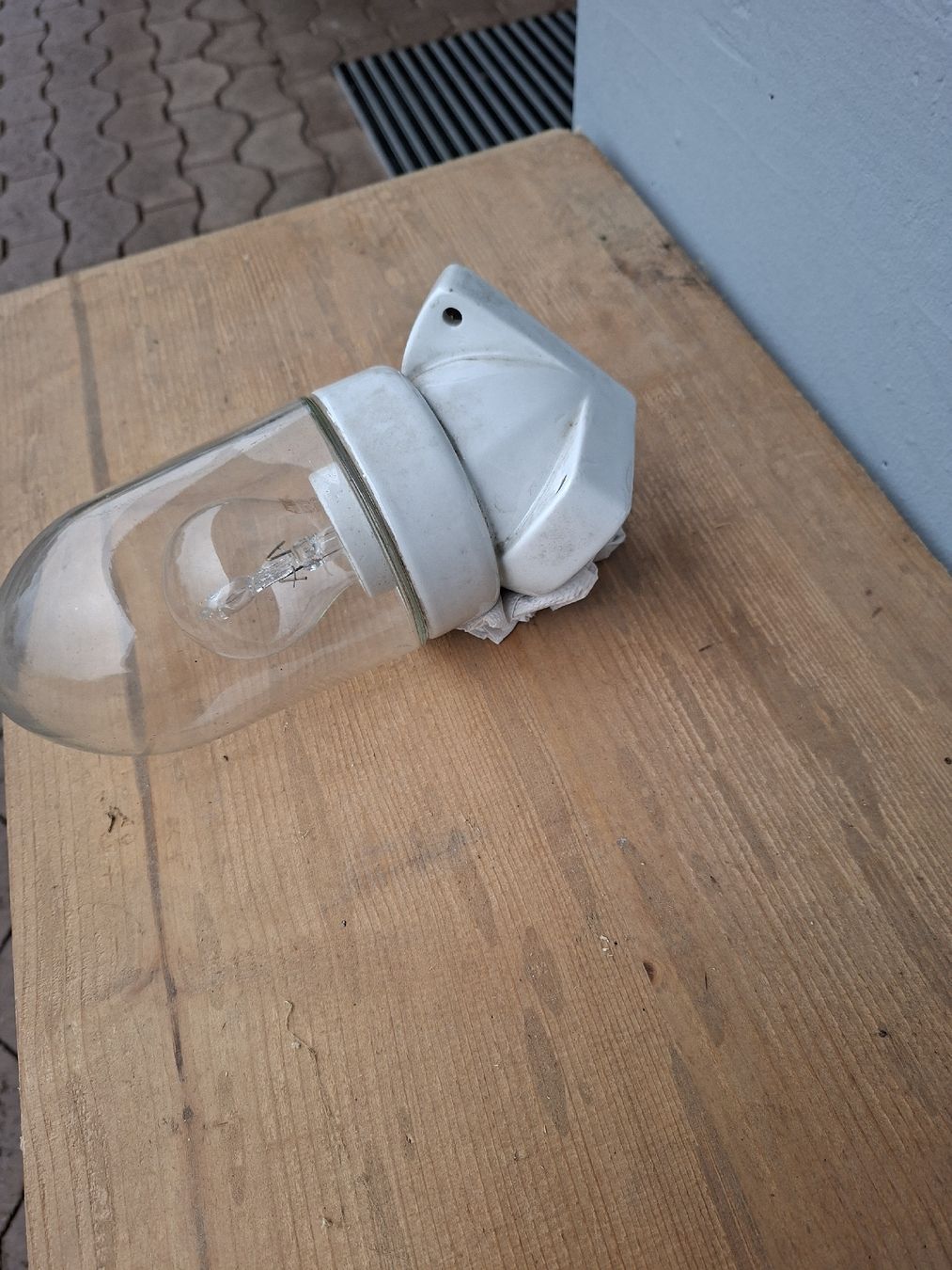 Lampen: Alte Porzellan Lampe eck Lampe – Gebraucht aus Ganterschwil von HeidiuPeter 1