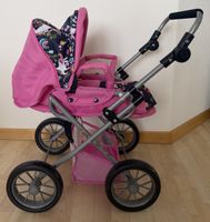 Puppenwagen pink mit Einhorn Muster guter Zustand