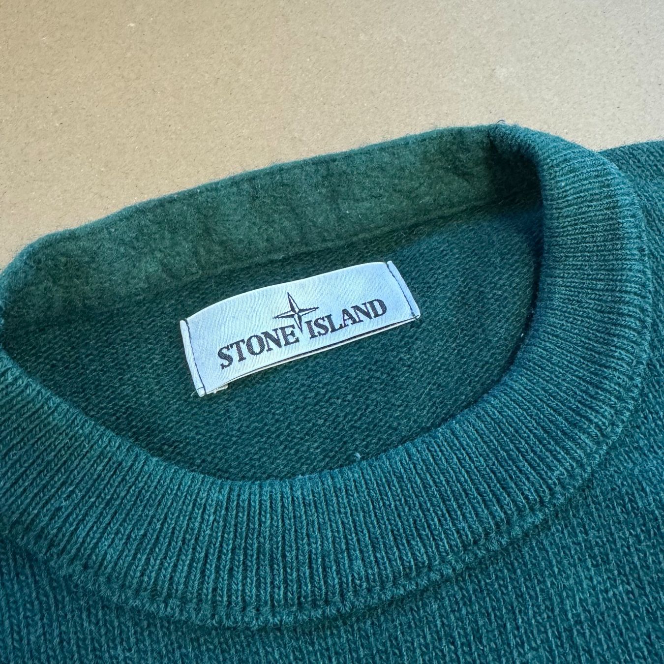 Stone Island Maglioni & Felpe: Stone Island green wool crewneck pull Strickpullover herren – Usato da St. Gallen venduto da sourced_limited 1
