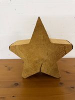 🌟🌟Deko Stern aus Massivholz natur toller Zustand🌟🌟