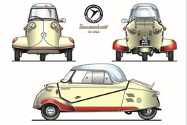 Blechschild-MESSERSCHMITT KR 200