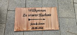 Hochzeit Schild