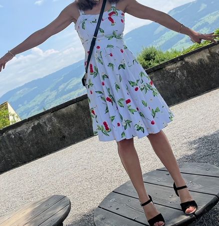 Sommerkleid Baumwolle 🍒Kirschen