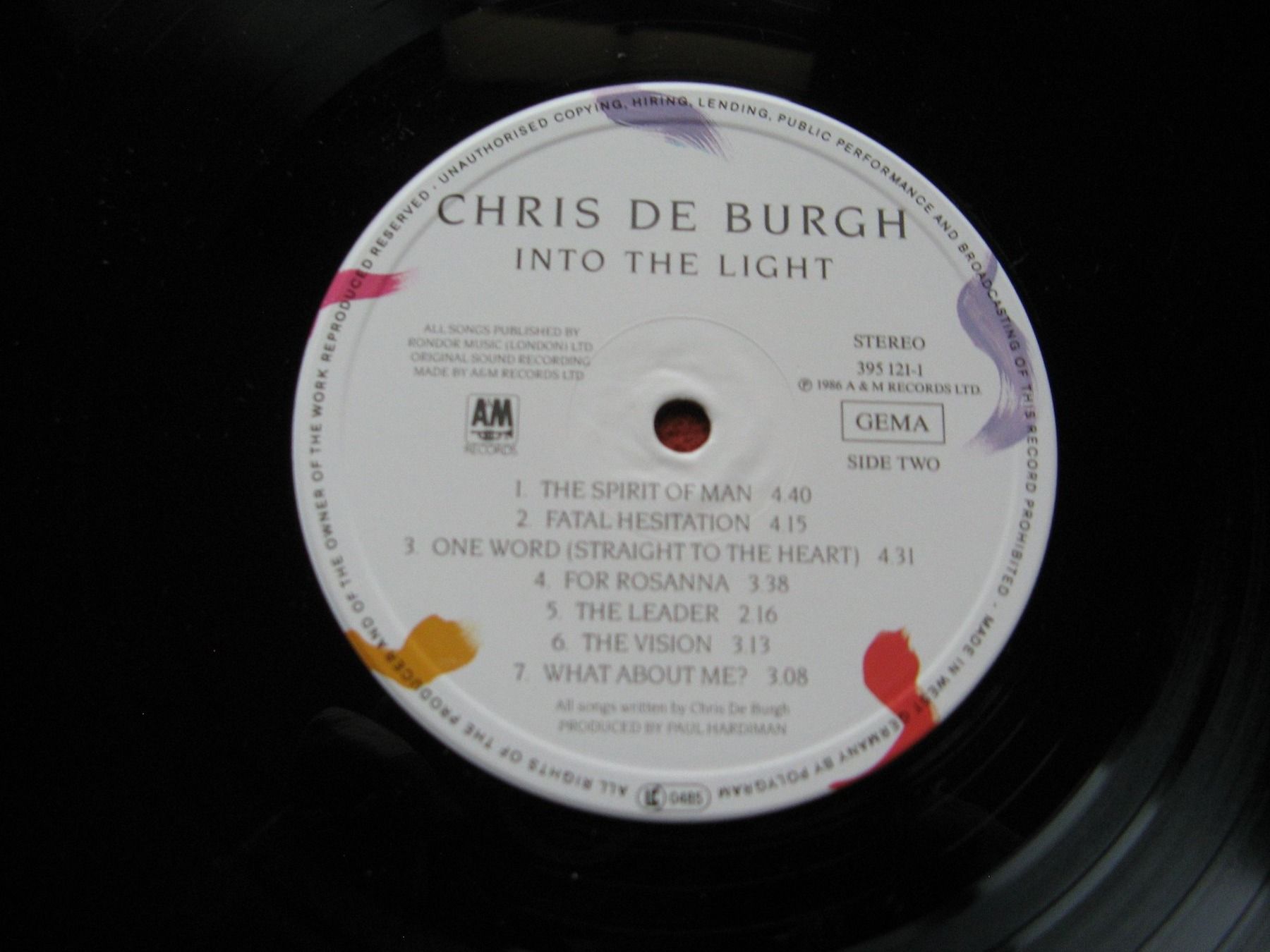 Dischi in vinile: Schallplatte Chris de Burgh Into the light – Usato da Zürich venduto da apil 2