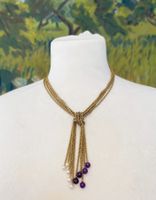 original Vintage Grossé für Dior vergoldetes Collier Perlen