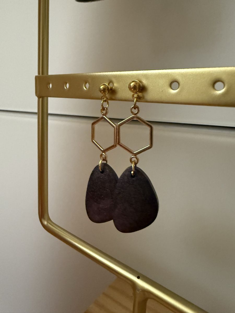 Orecchini pendenti & Orecchini a lobo: Handgemachte -Ohrringe aus Resin  – Nuovo e nell'imballaggio originale da Dübendorf venduto da Carlavega6