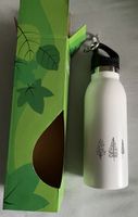 Trinkflasche weiss mit Baumdesign neu