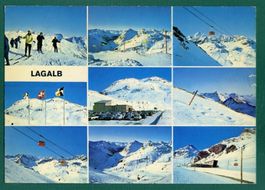 Lagalb - Mehrbilderkarte, 1975, gelaufen, Grossformat