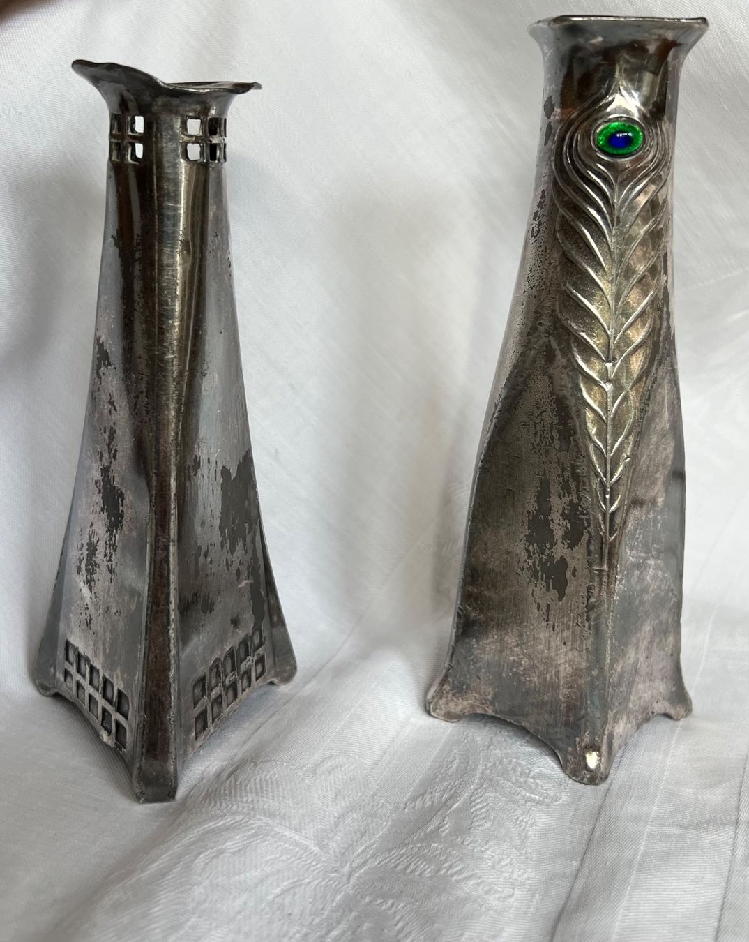 Vasi & Recipienti: 2 Peter Behrens Osiris Jugendstil Vases – Usato da Zürich venduto da Zurich_TimeCapsule