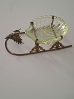 Vintage Phönix -Schlitten mit Uranglas in Muschelform