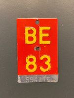 Velonummer - BE 83