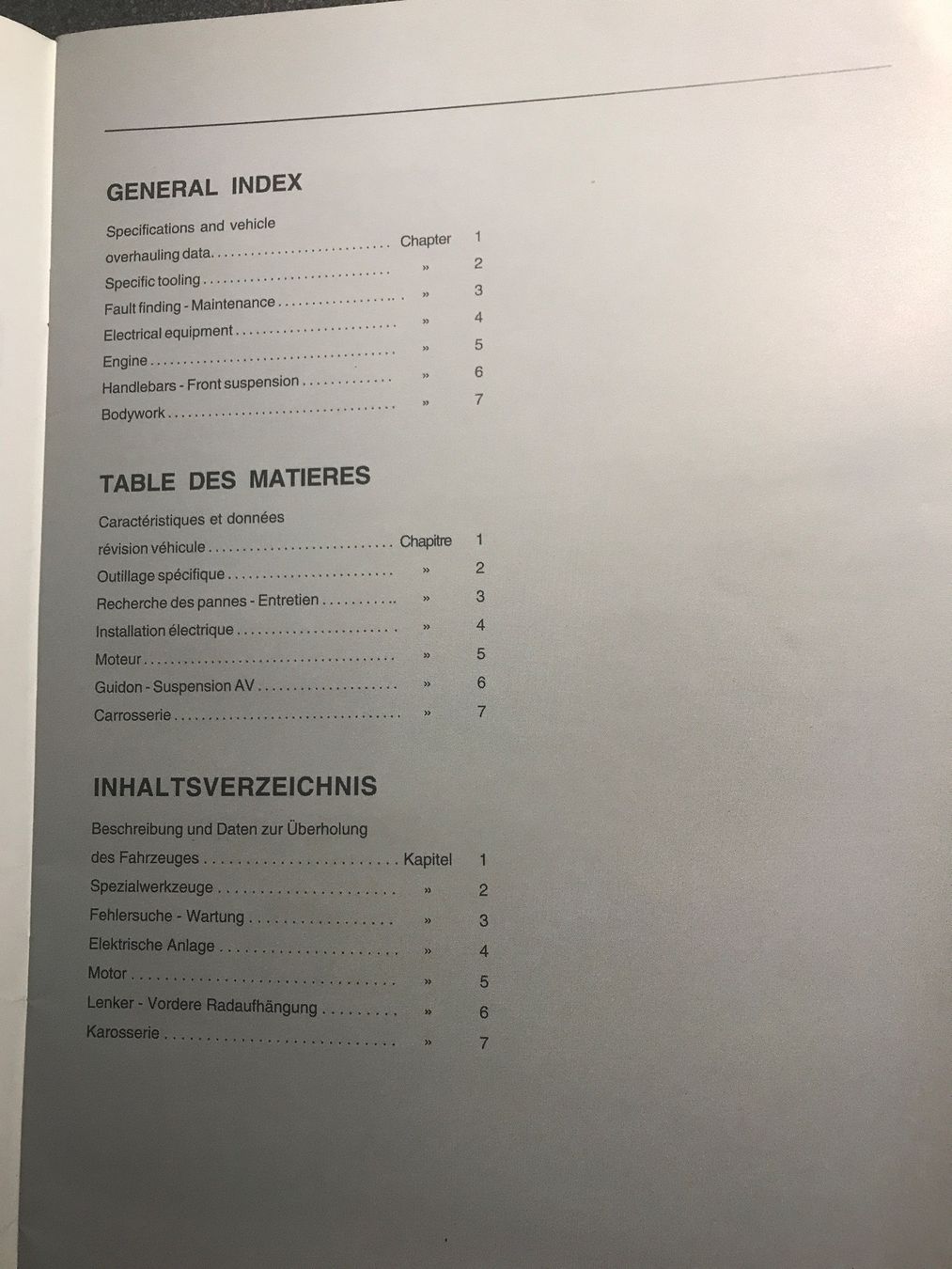 Piaggio Documenti: Piaggio ZIP Werkstatthandbuch original D/E/F – Usato da Zürich venduto da Fisel1 1