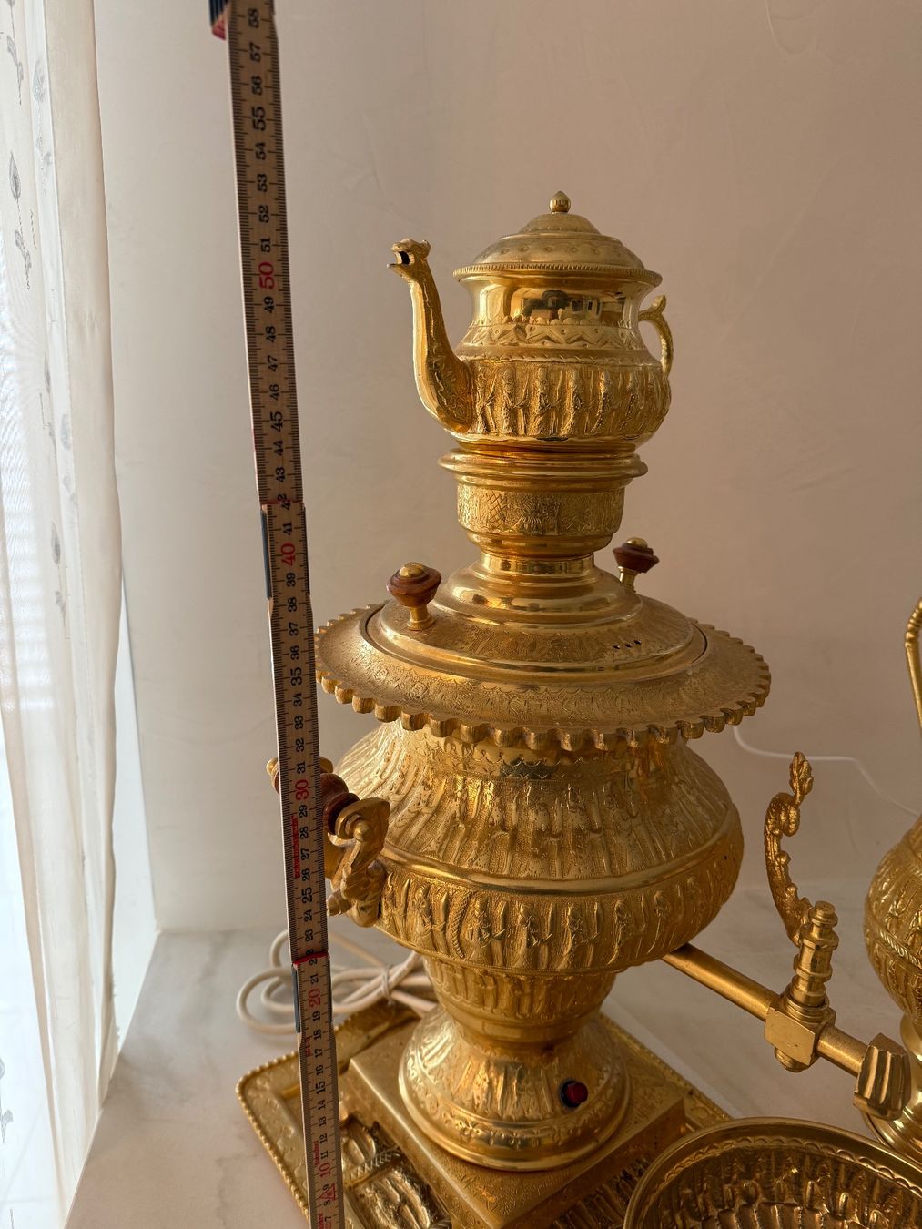Teiere: Goldener Samowar Teekocher Set Vintage – Usato da Abtwil SG venduto da akbones 7