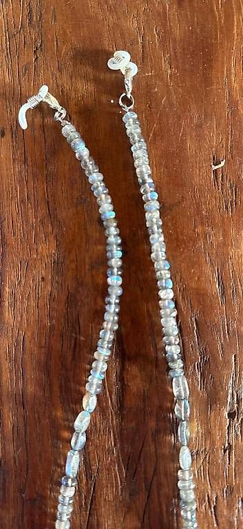 Catenine: Grosse Kette Labradorit für Brille oder Halskette L 65cm – Usato da Basel venduto da Joshy03 1