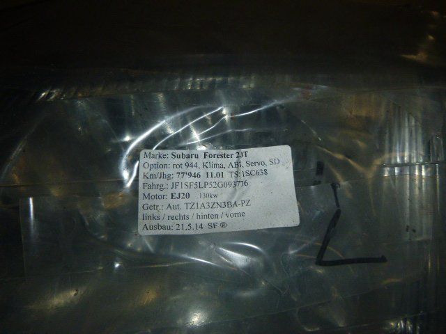 Subaru Tutti pezzi di ricambio auto: Klarglas-Scheinwerfer L Subaru Forester SF Mod. 2001- – Usato da güttingen venduto da Promotor24 2