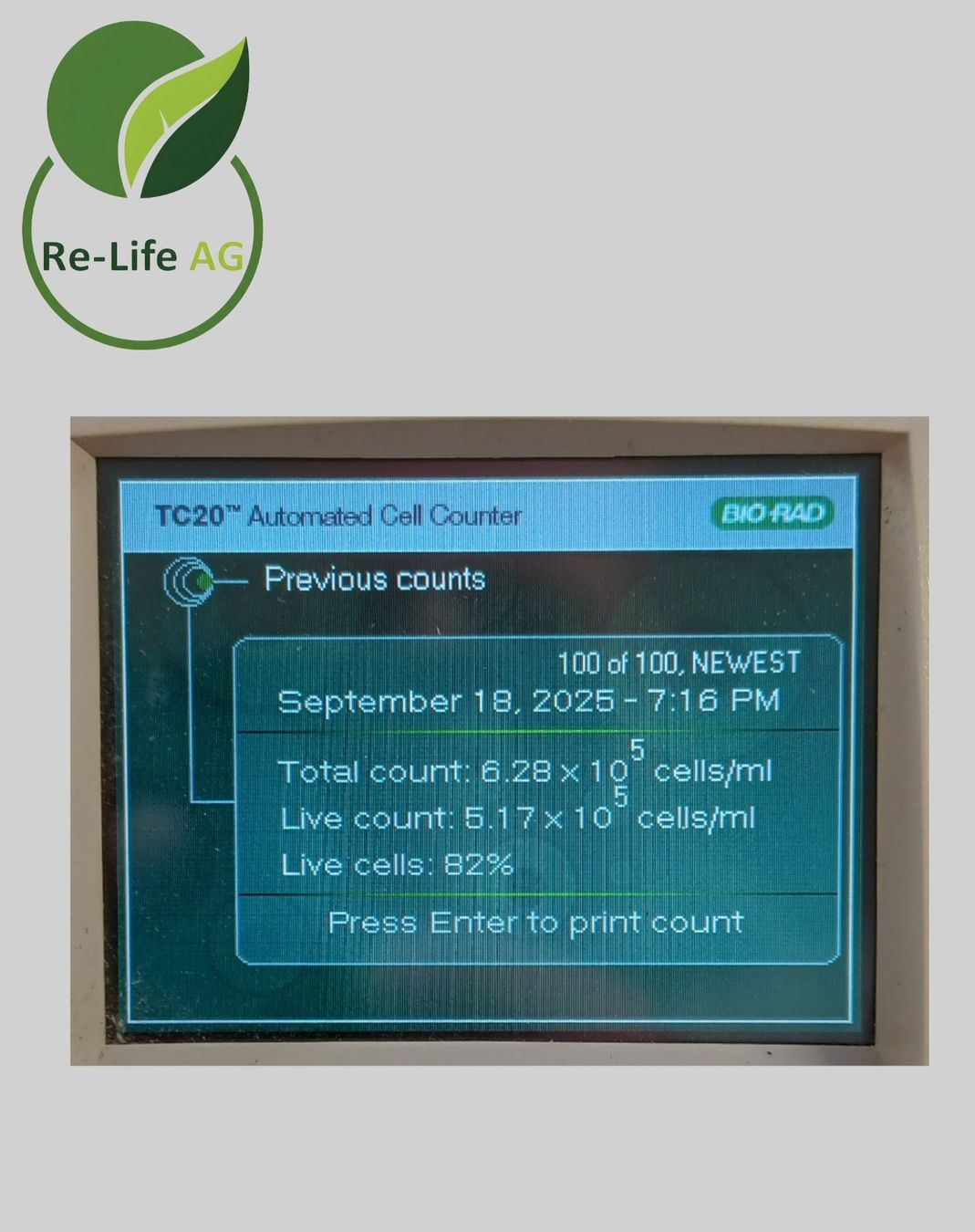 Tutte le macchine: Bio-Rad TC20 Automated Cell Counter – Usato da Reinach BL venduto da Re-LifeAG_Labor 8