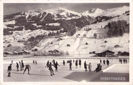 Lenk BE // 1955 Eisbahn // Winter Berge Alpen Schnee